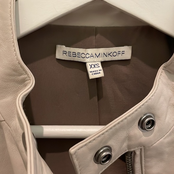 Rebecca Minkoff - Grey Neva Jacket (Stoner Biker Jacket) - Picture 2 of 4